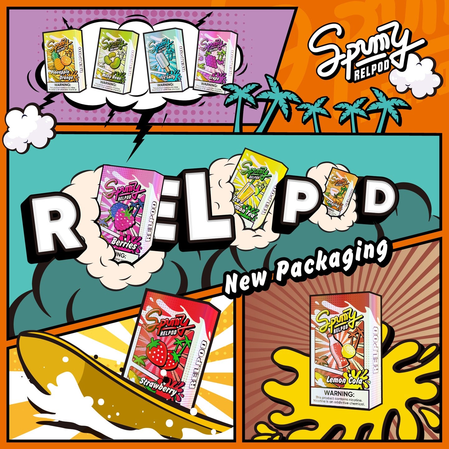 【Spumy思邦迷五代煙彈】🍬 通用五代電子煙主機,一盒3顆裝-VAKA糖果雲煙館
