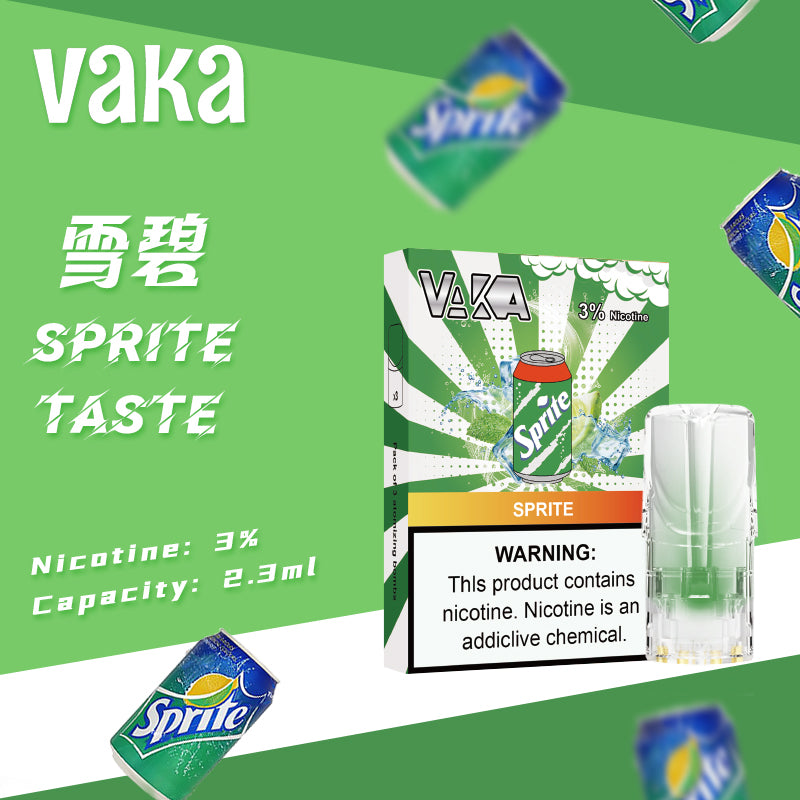 【VAKA煙彈】一代七彩發光彈 新品替換型透明發光煙彈 一盒三入 通用一代主機-VAKA糖果雲煙館