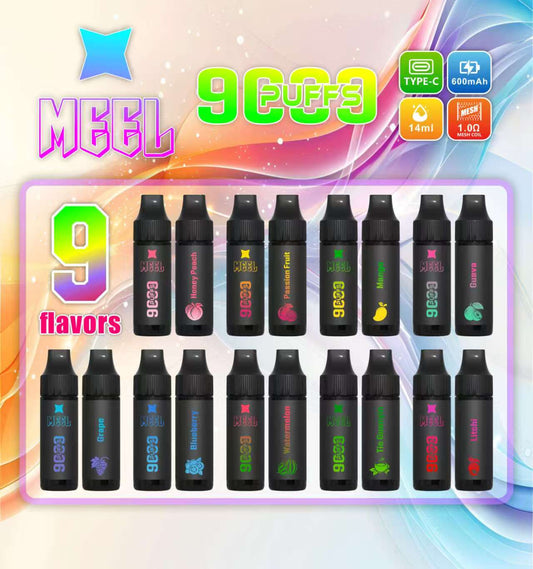 Meel 9000口拋棄式 新款puffs電子煙 9種口味-VAKA糖果雲煙館