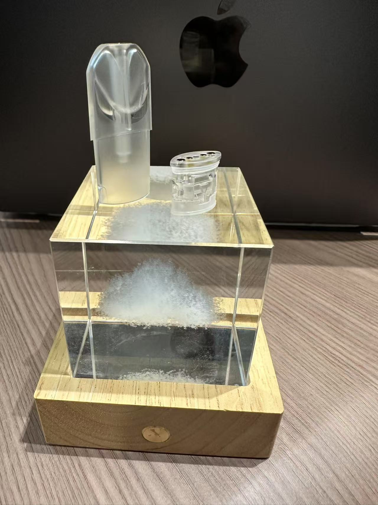 【Sp2空弹】磨砂款白色底座陶瓷芯，U型煙彈殼，不漏油，廢油，（正品保證）一代通用分離式空倉-VAKA糖果雲煙館