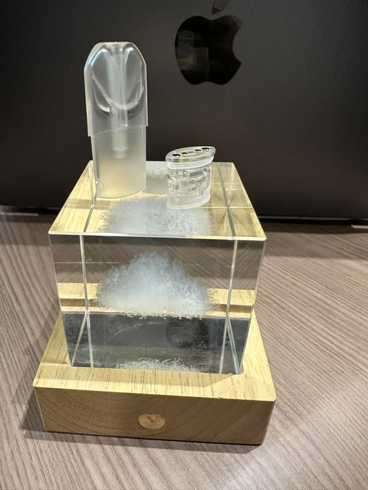 【Sp2空弹】磨砂款白色底座陶瓷芯，U型煙彈殼，不漏油，廢油，（正品保證）一代通用分離式空倉-VAKA糖果雲煙館