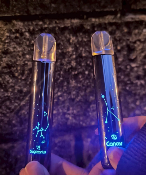 【MSO爅嘶十二星座發光主機】 LED 發光+金屬拉絲 通用一代煙彈-VAKA糖果雲煙館