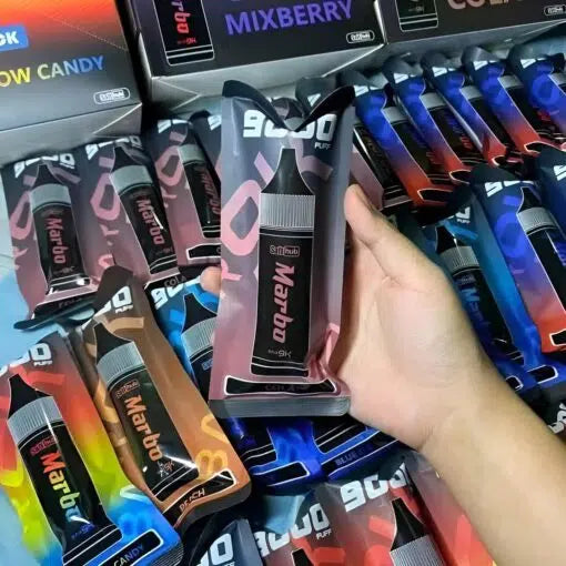 【Marbo Bar 9000拋棄式】新品一次性電子煙 超高口數拋棄式電子煙｜Mesh霧化×可調氣流--VAKA糖果雲煙館