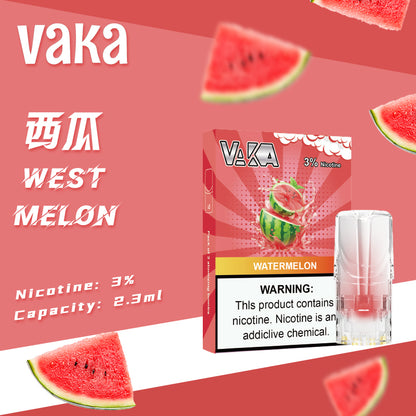 【VAKA煙彈】一代七彩發光彈 新品替換型透明發光煙彈 一盒三入 通用一代主機-VAKA糖果雲煙館