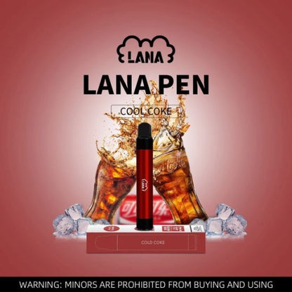 LANA PEN2000口拋棄式 迷你版筆桿形狀一次性電子煙-VAKA糖果雲煙館