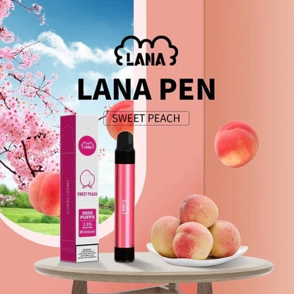 LANA PEN2000口拋棄式 迷你版筆桿形狀一次性電子煙-VAKA糖果雲煙館