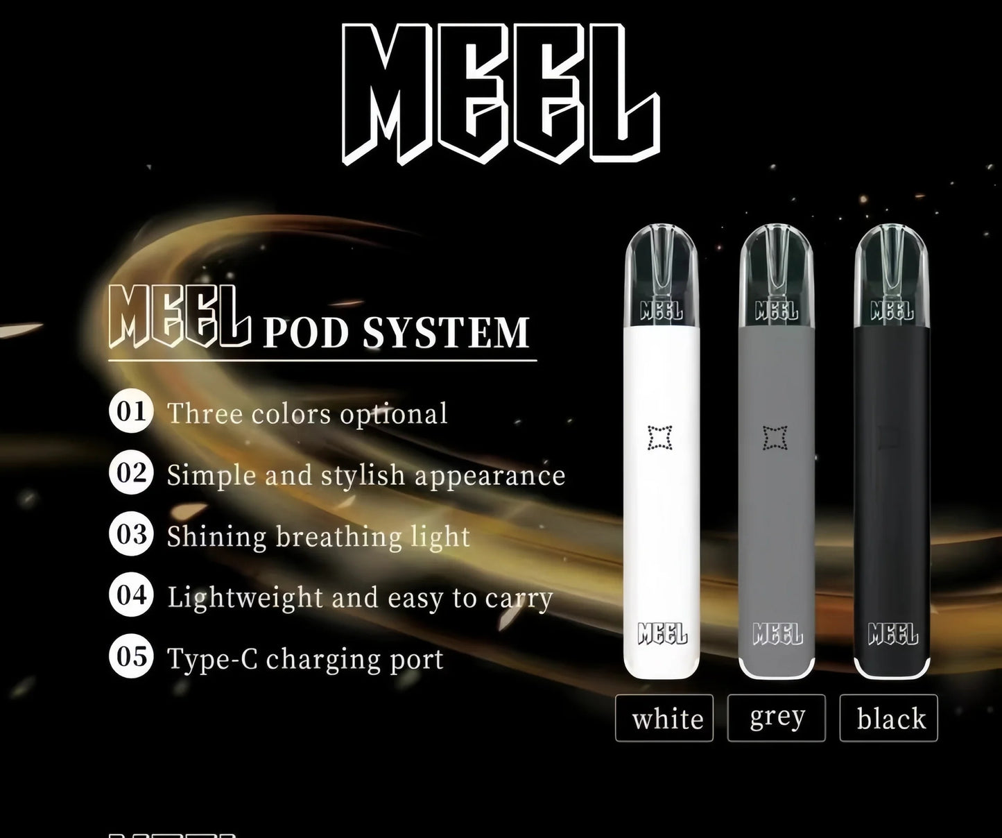 💥MEEL 五代主機 霧化桿 換彈式主機 通配四代五代煙彈-VAKA糖果雲煙館