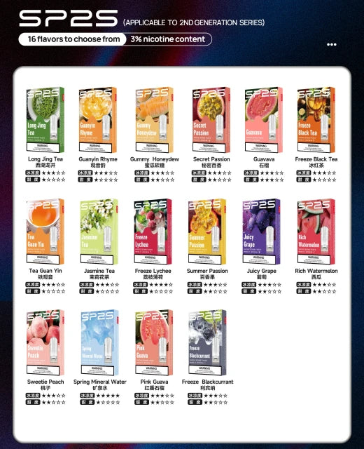 只賣正品【SP2S煙彈】一代電子煙彈-通用relx,lana等一代主機-VAKA糖果雲煙館