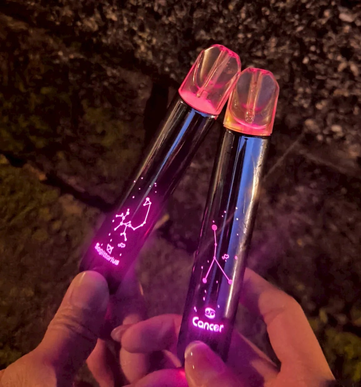 【MSO爅嘶十二星座發光主機】 LED 發光+金屬拉絲 通用一代煙彈-VAKA糖果雲煙館